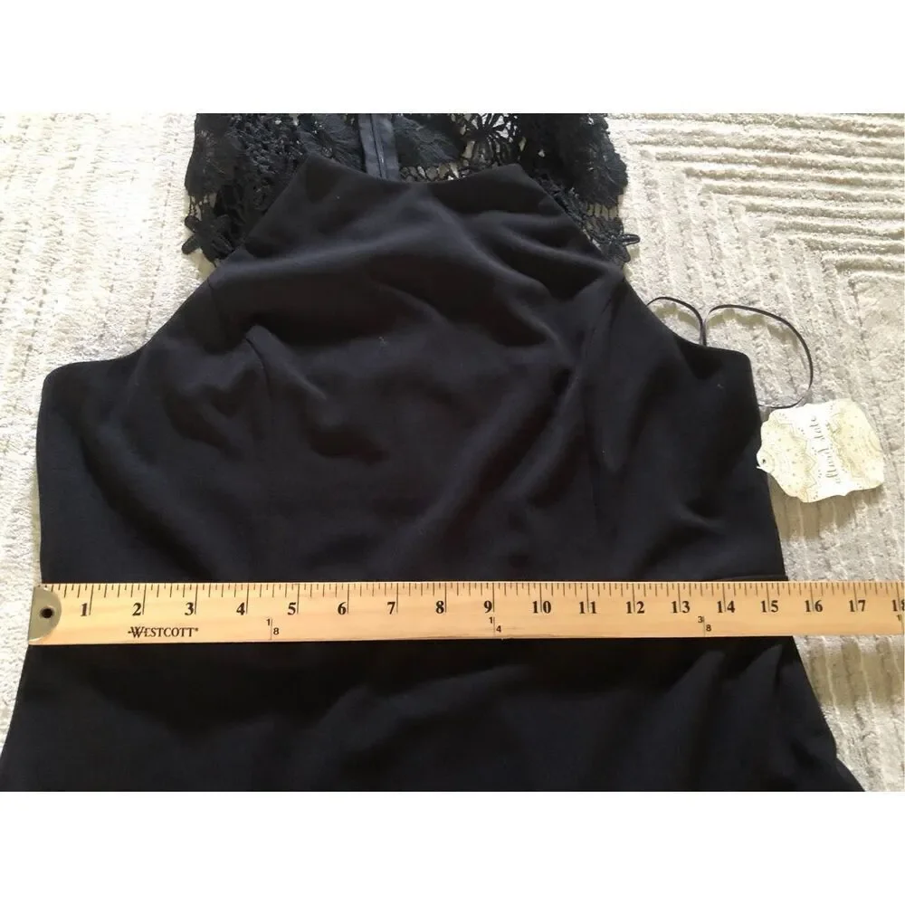 Altar’d State Black Lace Sheath Dress NWT Sleeveless Size L